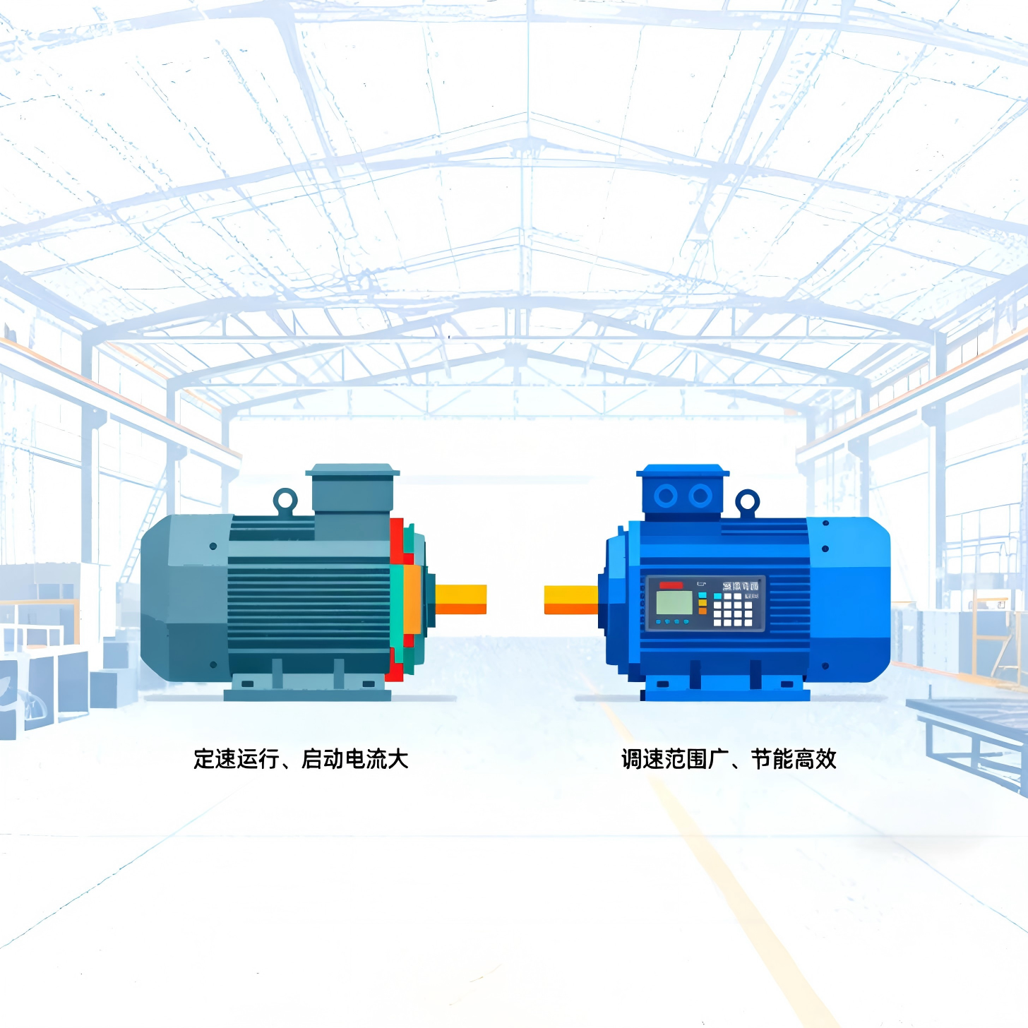 变频电机与普通电机的区别及优缺点